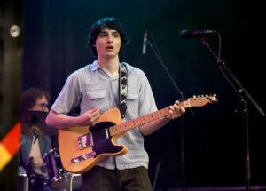 Finn Wolfhard of The Aubreys performan at tornto film festival 2023