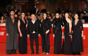 Aventrana starcast at the red carpet premiere in Rome Film Festival.