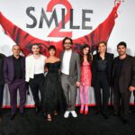 The star cast of smile 2 movie at global premiere event in Los angeles.