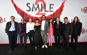 The star cast of smile 2 movie at global premiere event in Los angeles.