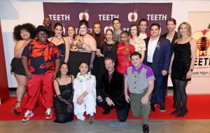 Cast of teeth at the premiere